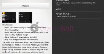 Frissült a Sony Walkman alkalmazása (8.5.A.2.7) Walkman-8.5.A.2.7-app