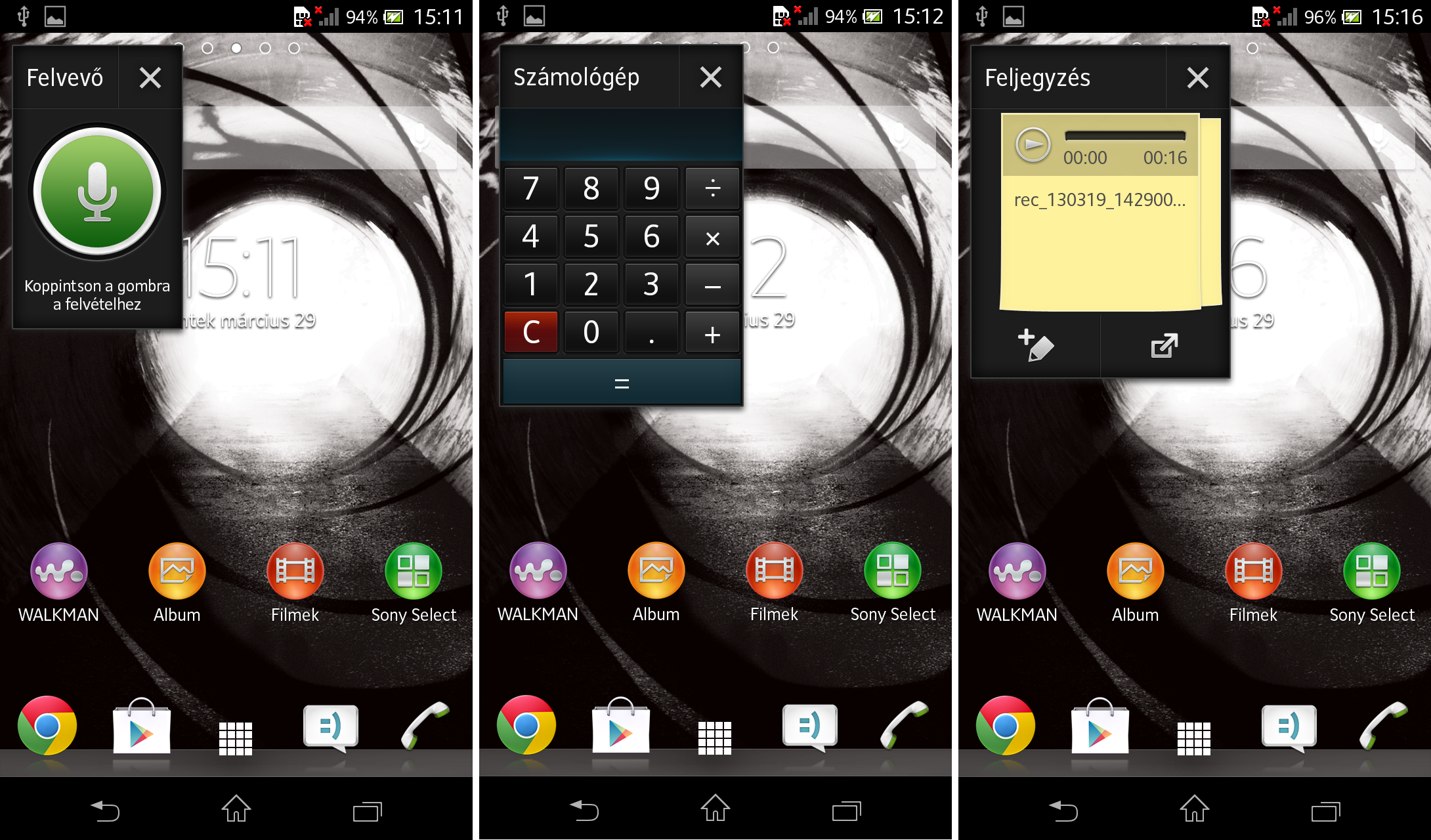 Xperia T small apps